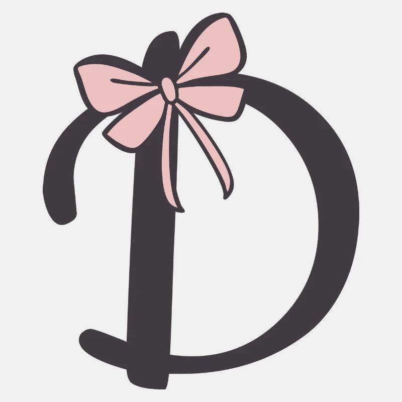 Anfangsbuchstabe D Schleifchen