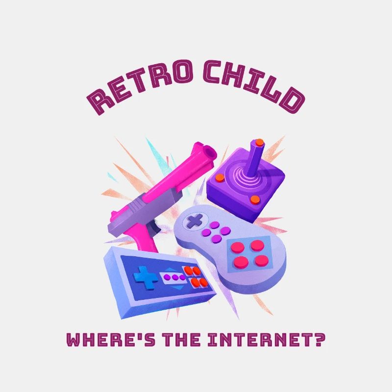 Retro child - Où est Internet ?