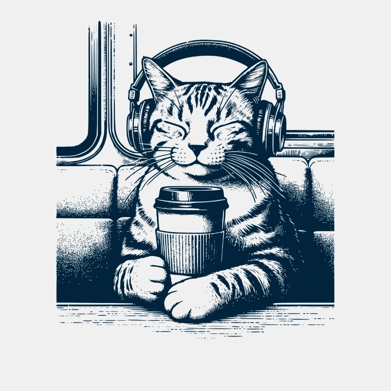 Kaffee & Musik Katze