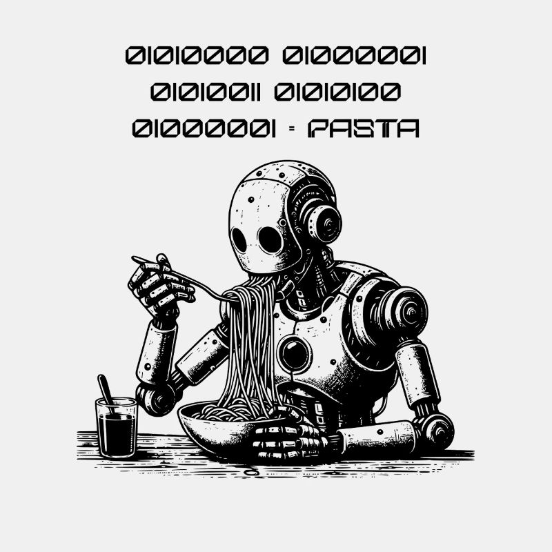 Robot de code de pâtes binaire