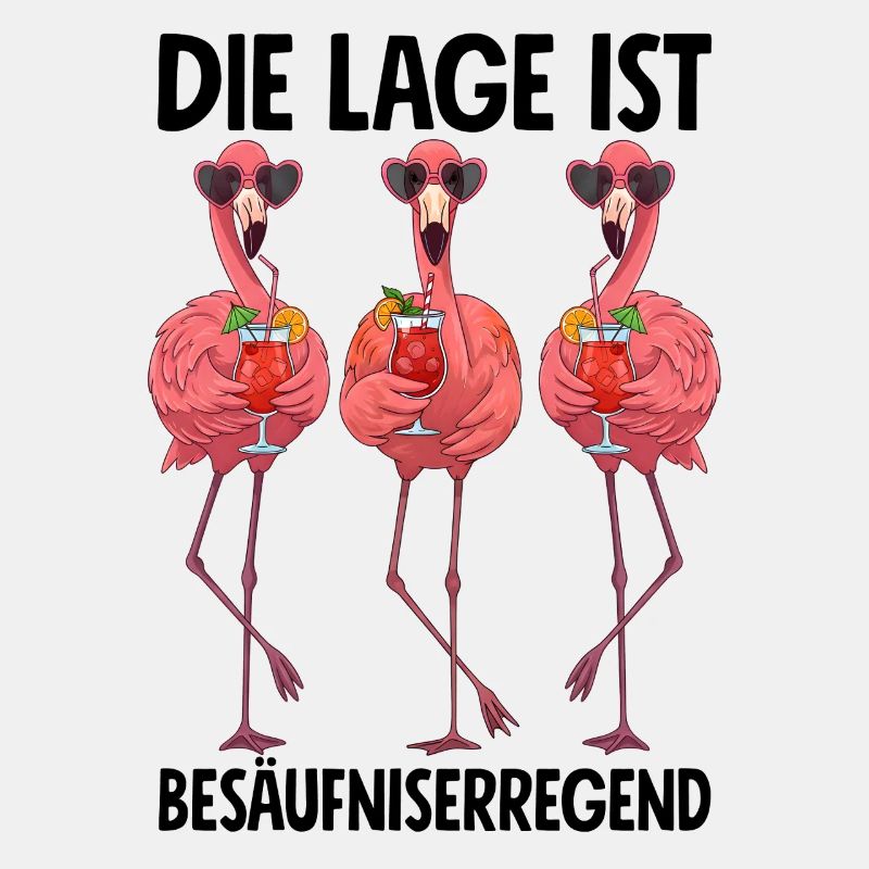The location is drunken with flamingos