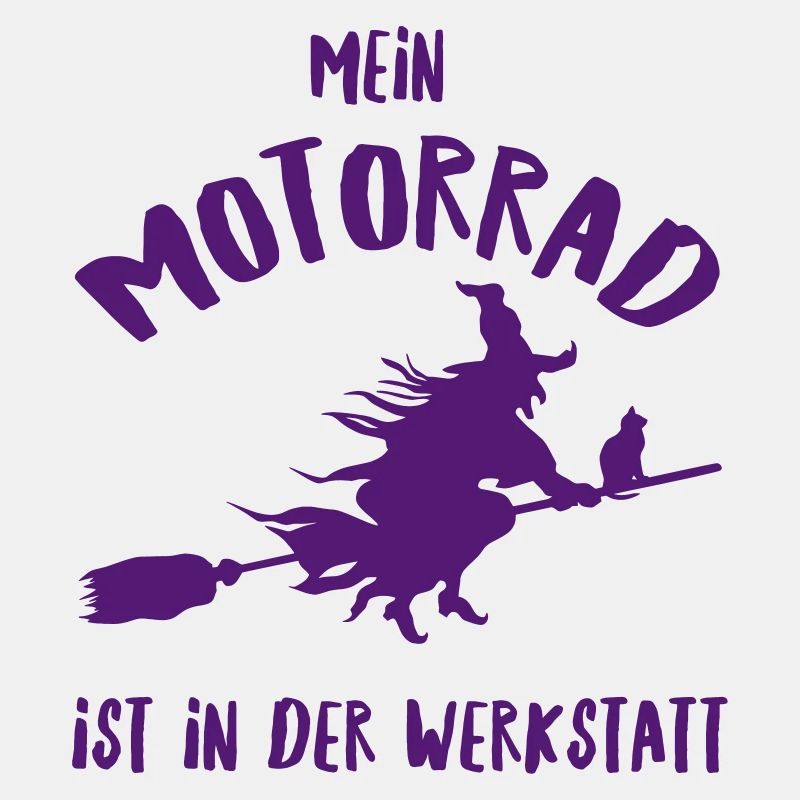 Hexe Motorrad Besen