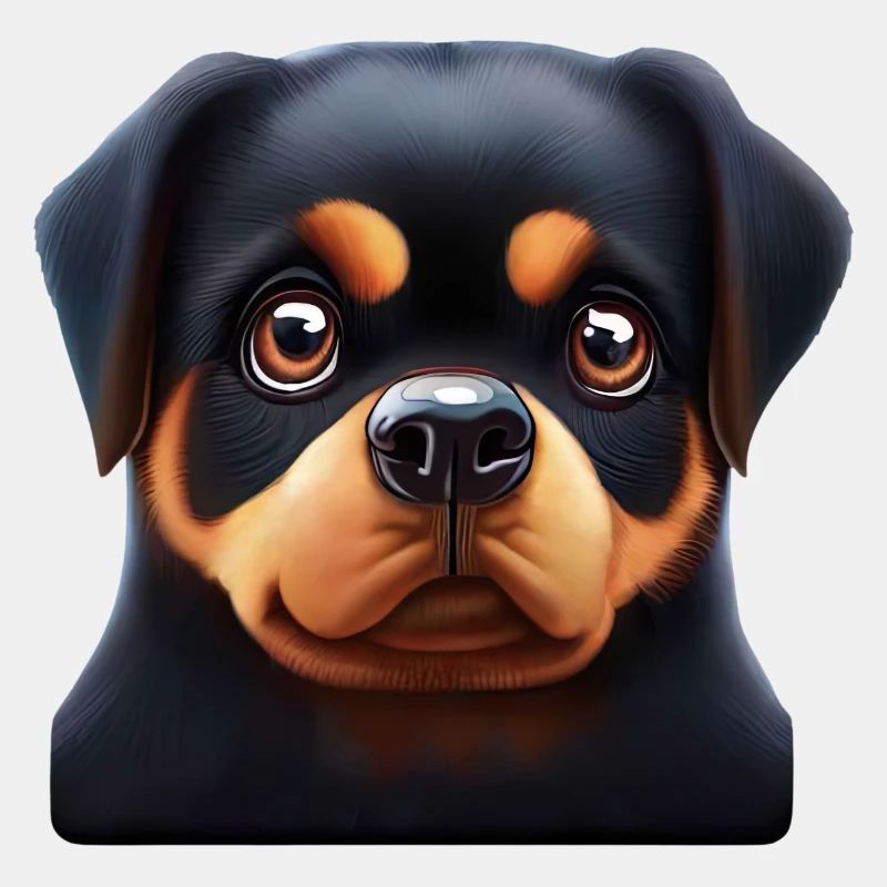Verspieltes Rottweiler-Design