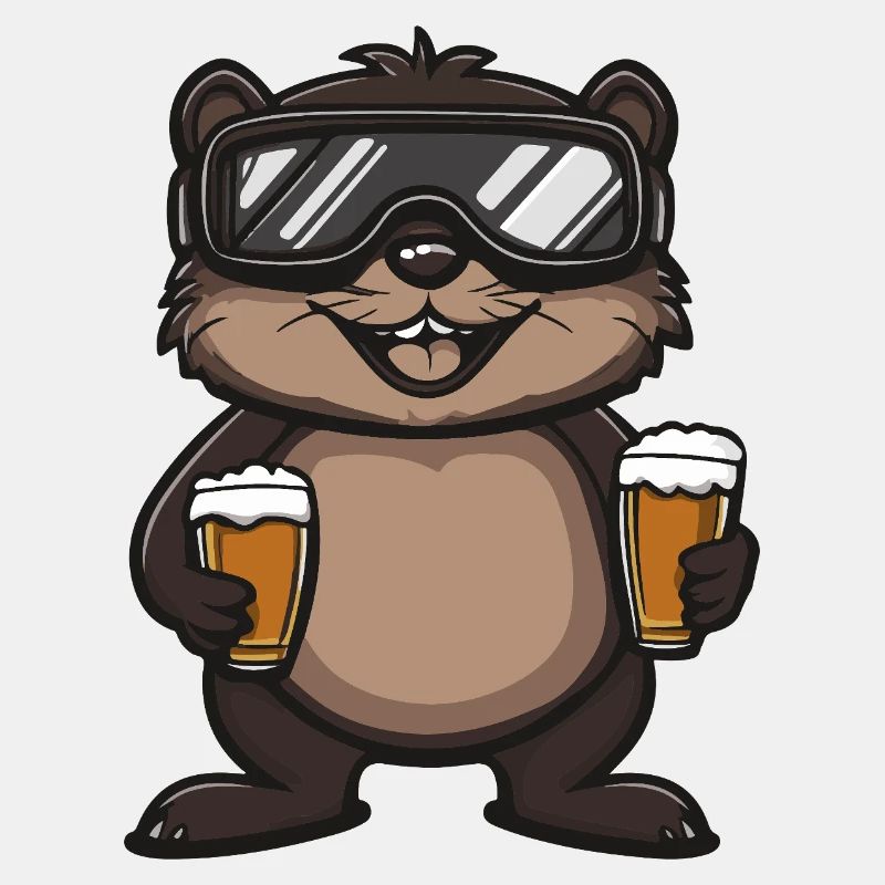 Biber Apres Ski Bier Comic
