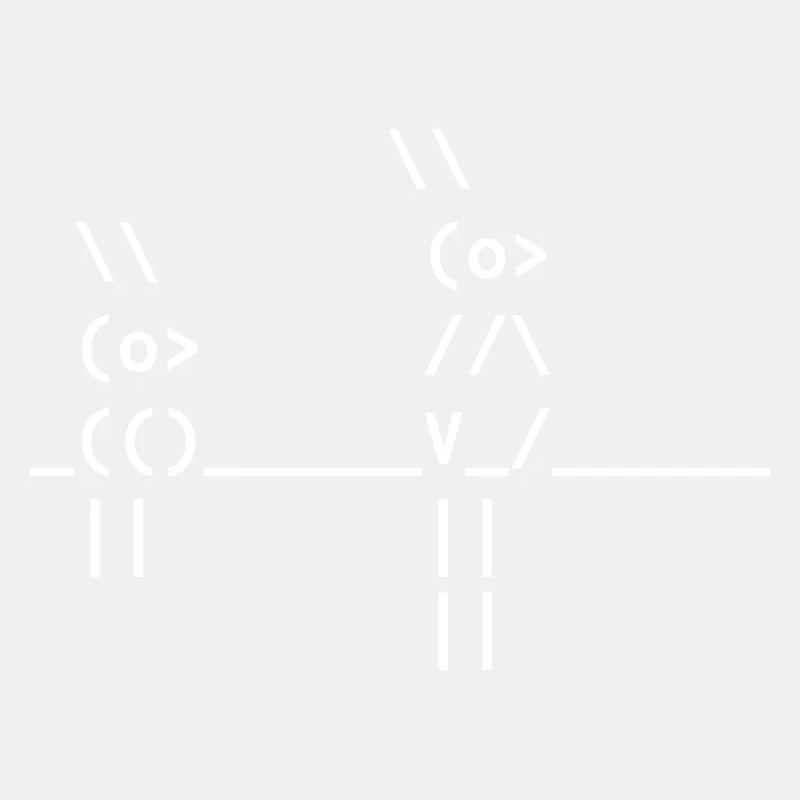 Ascii Kunst - 2 Vögel