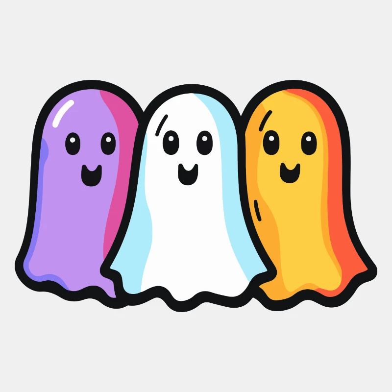 Geister Halloween Bunt