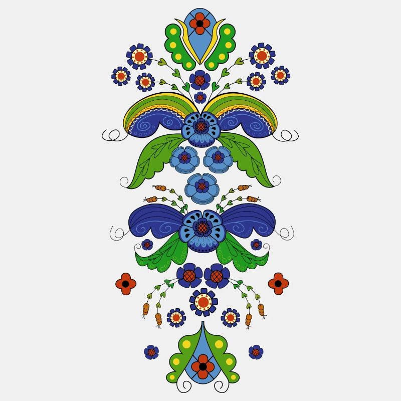 Folklore Blumen Kostüm - Kurbits