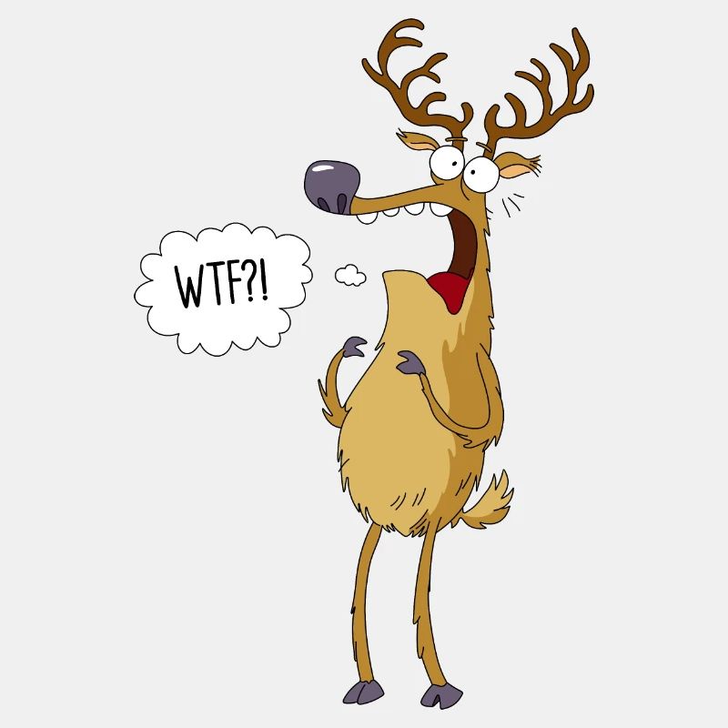 Cerf surpris