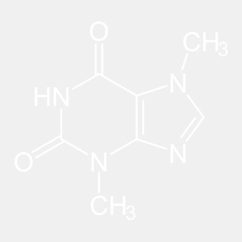 Théobromine formule structurelle de chocolat
