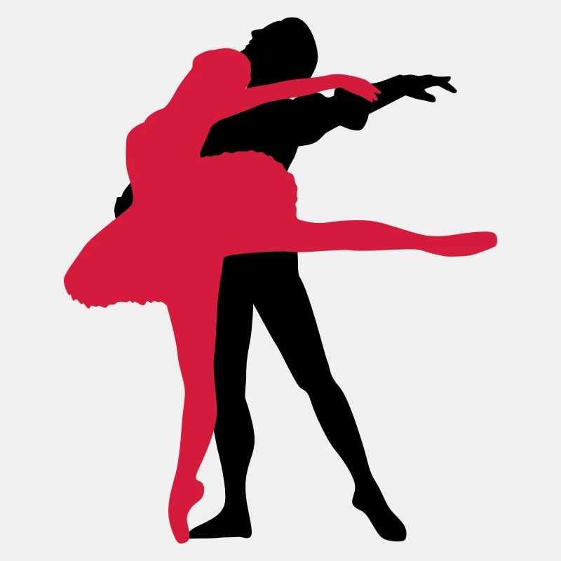 Danseuse de ballet vecteur Silhouette