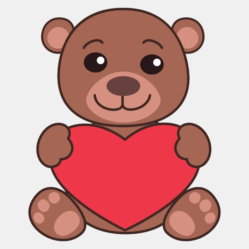 Teddybär mit Herz