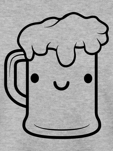 Süßes Bier Gesicht Maßkrug