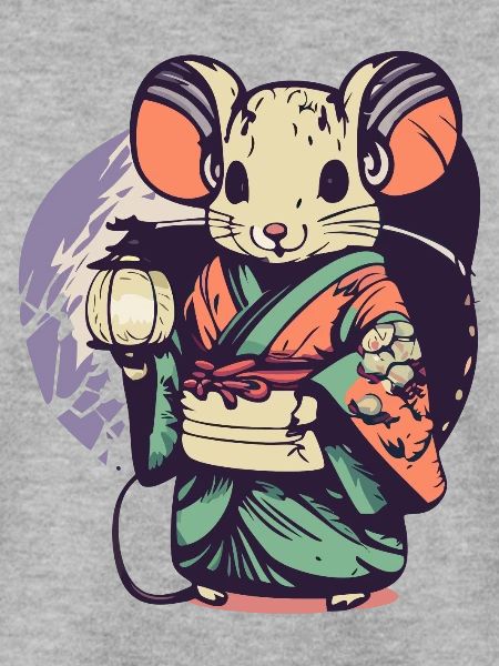 Maus im Kimono