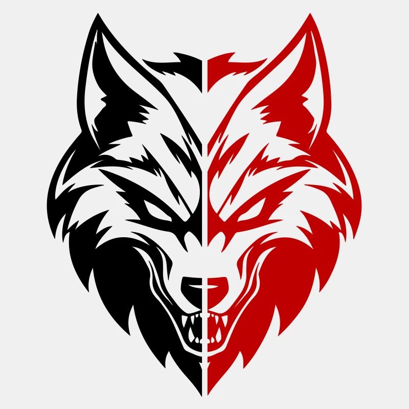 Wolf Kopf Symbol