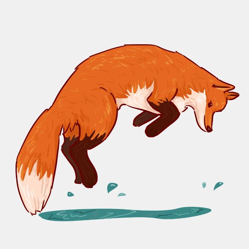 Springender Fuchs