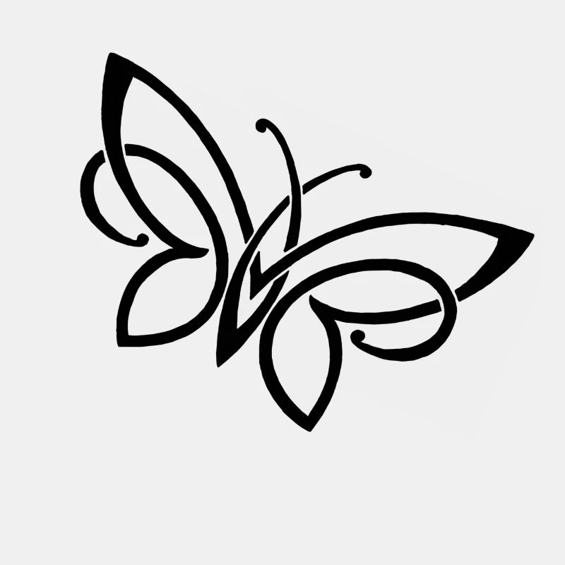 schlichter Schmetterling