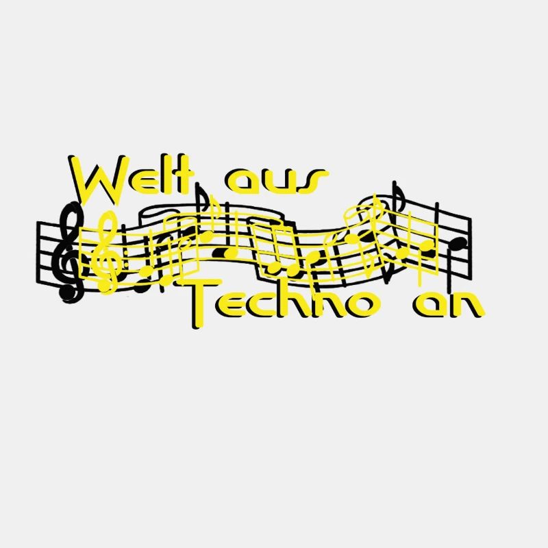 Welt aus Techno an