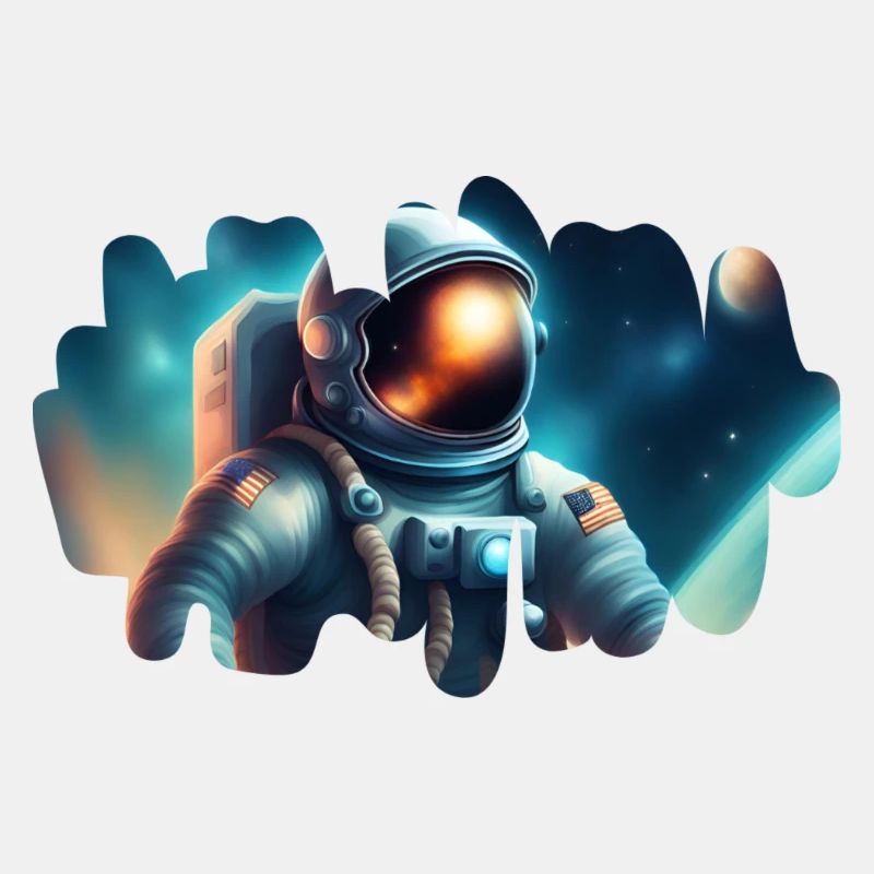 Astronaut im Kosmos