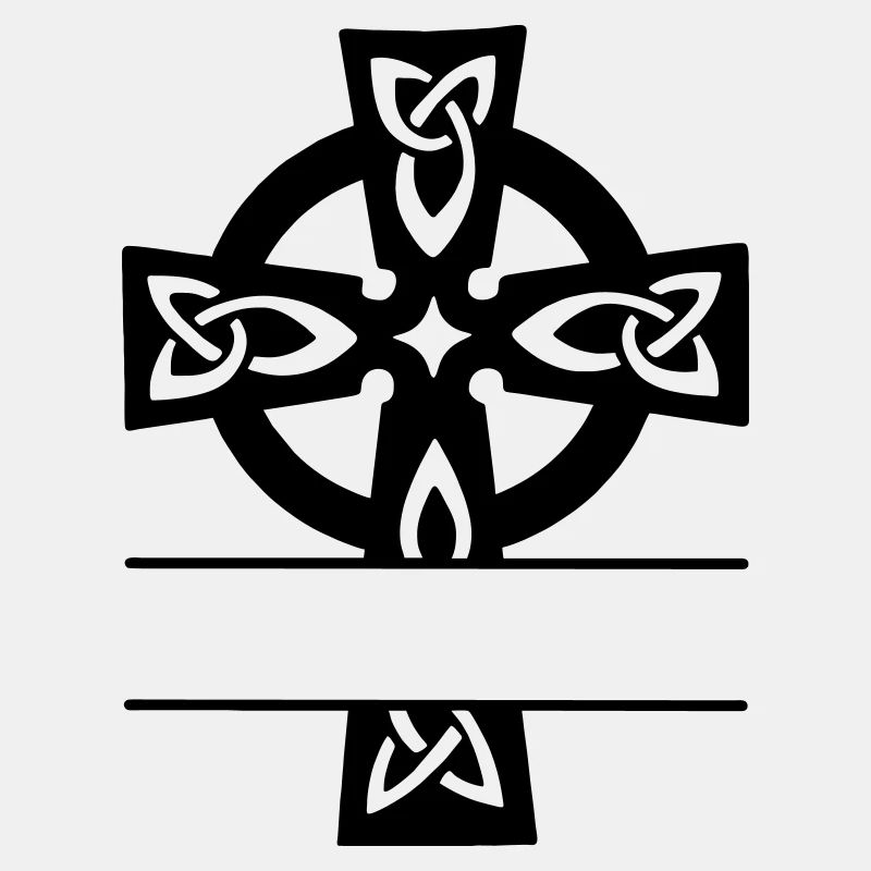 Logo du monogramme de croix celtique