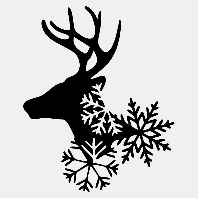 Reindeer with Snowflakes