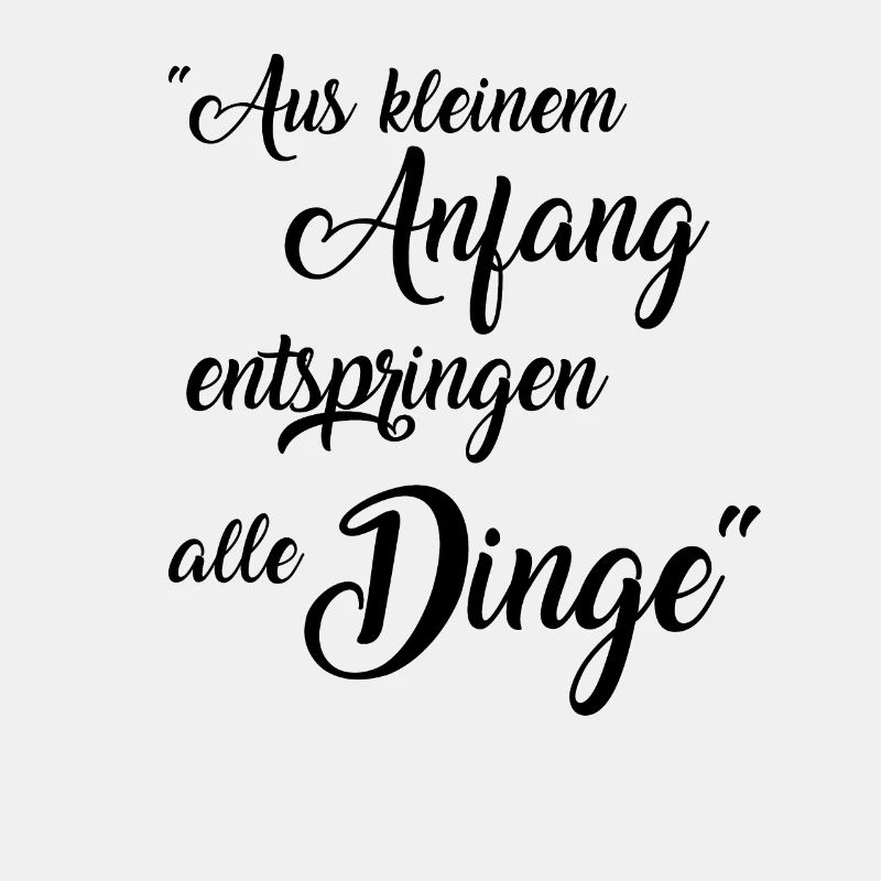 kleiner Anfang