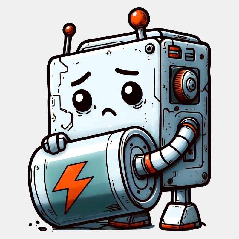 Pile Déchargée Pour Bot Robot