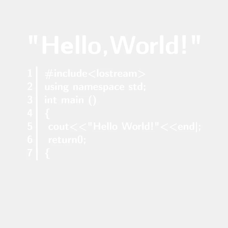 Hello World Program - Programmer T-Shirt