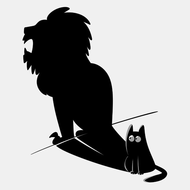 Chat à fourrure &Lion Shadow Design