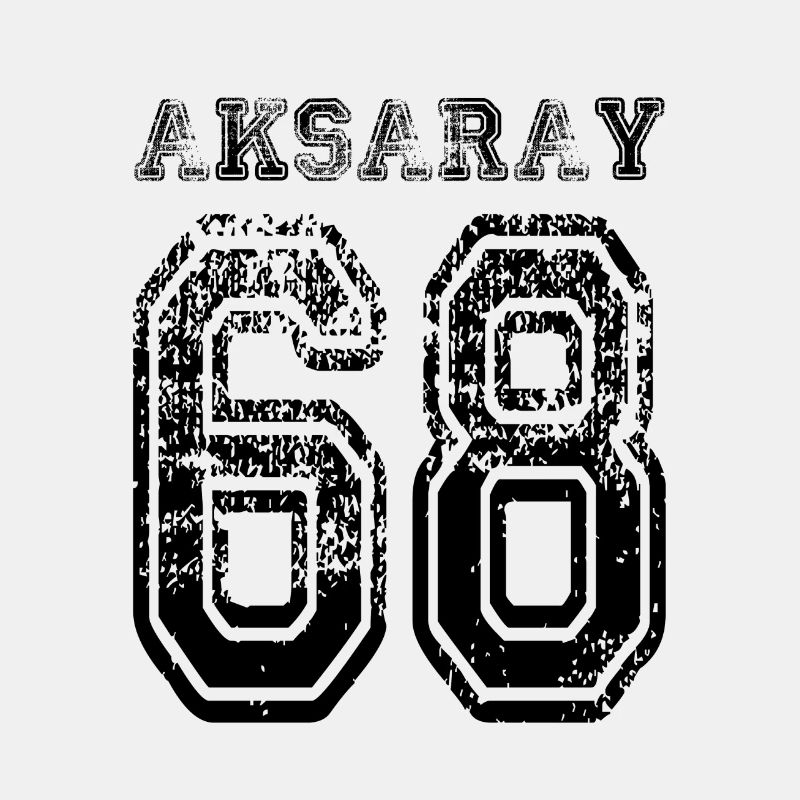 68 plaque d'immatriculation Aksaray turque comme un cadeau