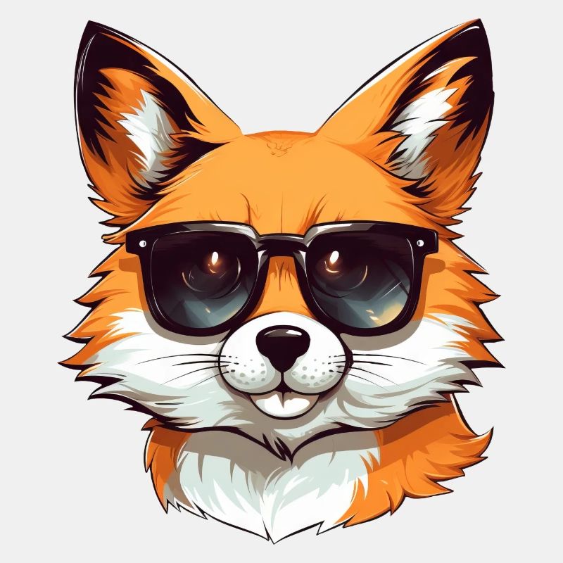 Cooler Rotfuchs: Sonnenbrillen-Stil