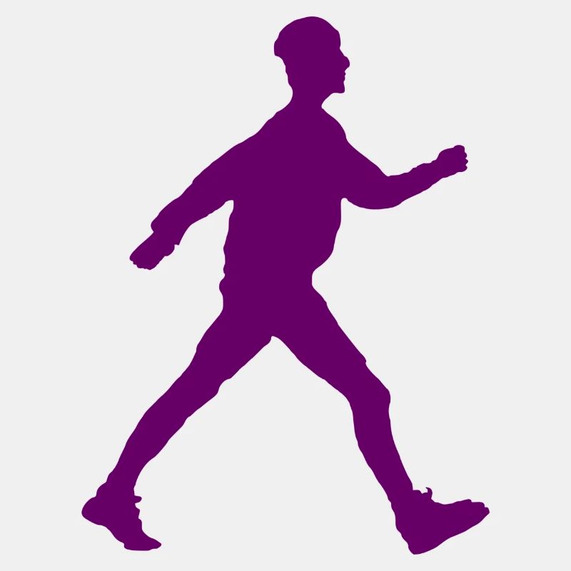 Walker Schattenbild lila