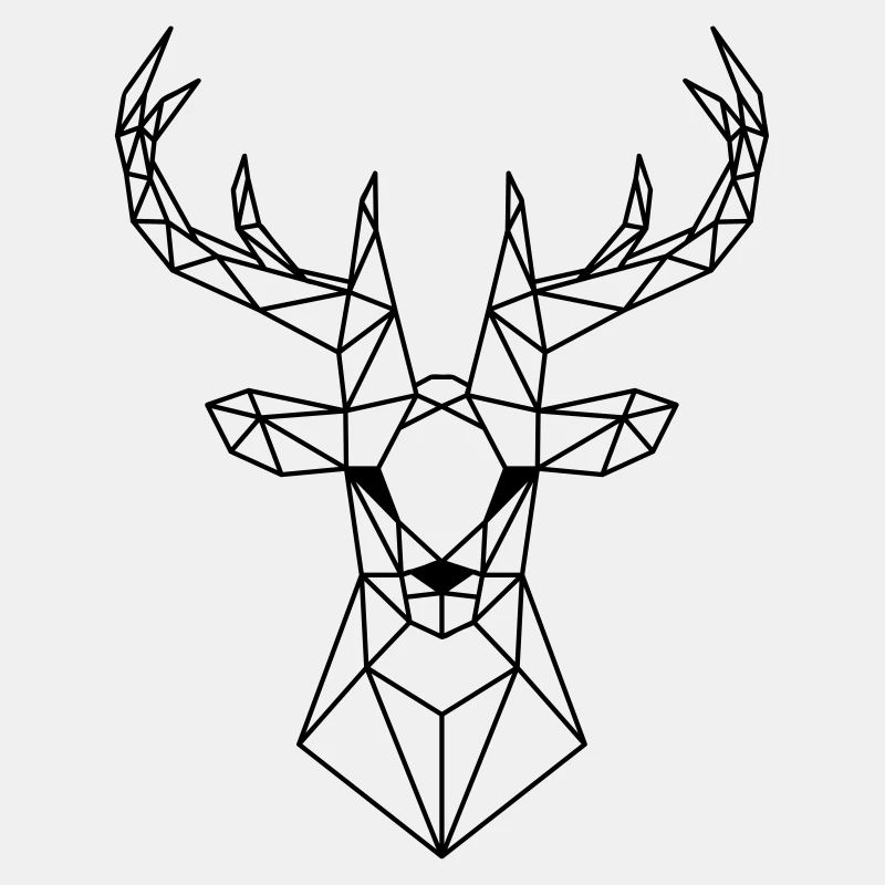 Deer Low Poly Deer Low Polygon Deer Head