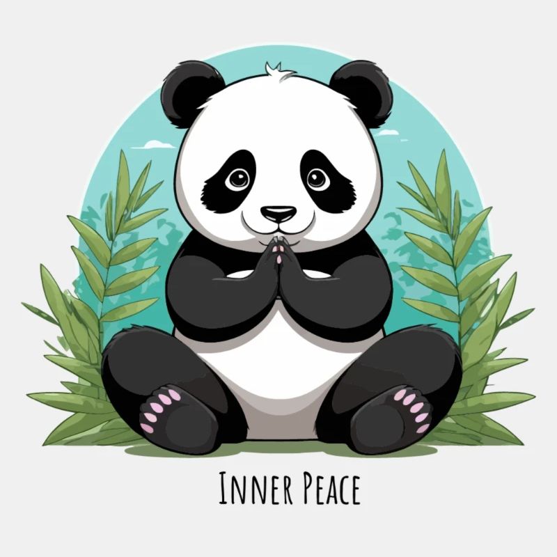 Inner Peace – Meditierender Panda