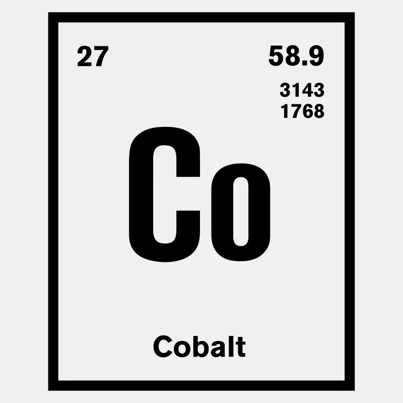Cobalt Element im Periodensystem