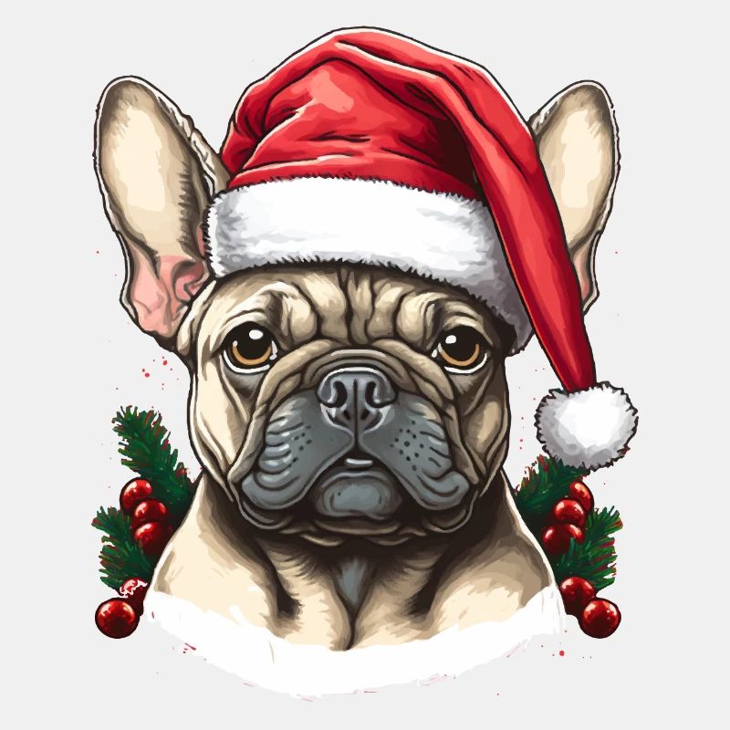 Bulldoggenpullover hässliche Weihnachten