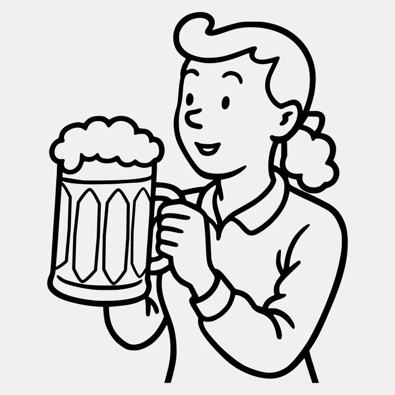 Fille de bière