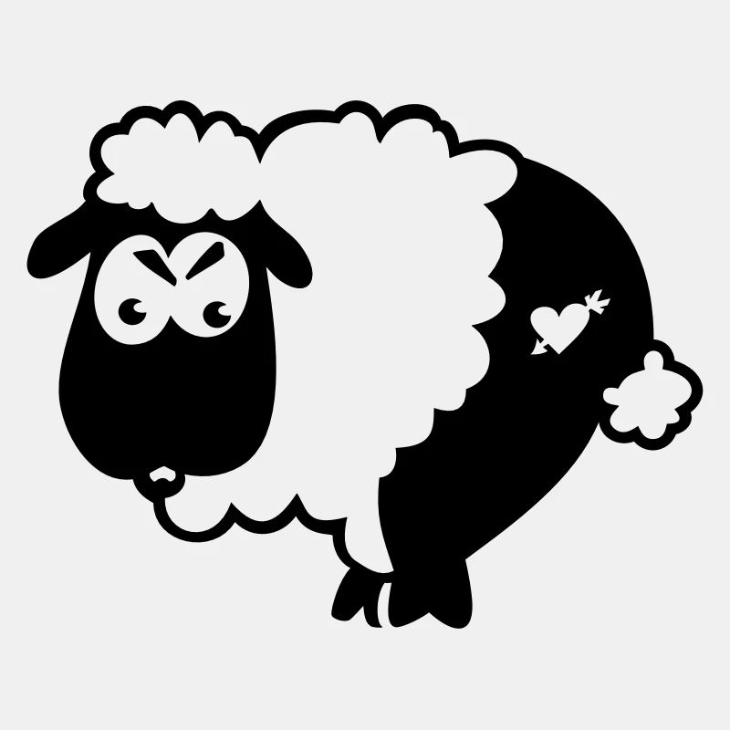 Half Shorn Sheep (1c)