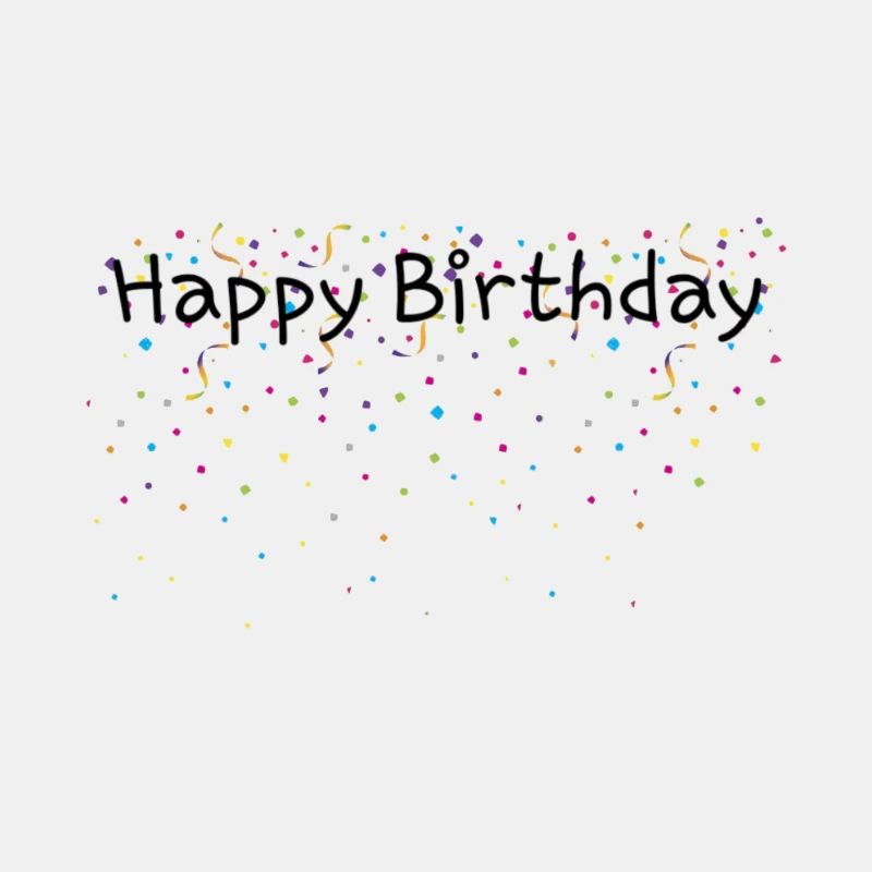 Confetti Happy Birthday