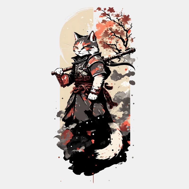 Samurai-Katze: Meister des Schwertkampfs