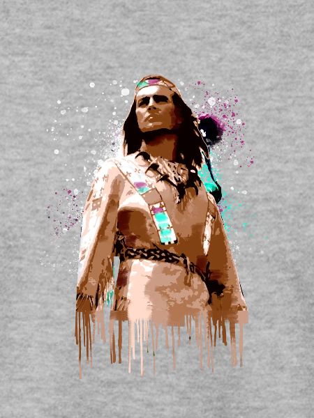 winnetou,indianer,illustration,graffiti