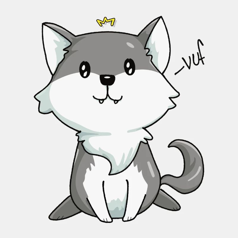 Kawaii Wolf König
