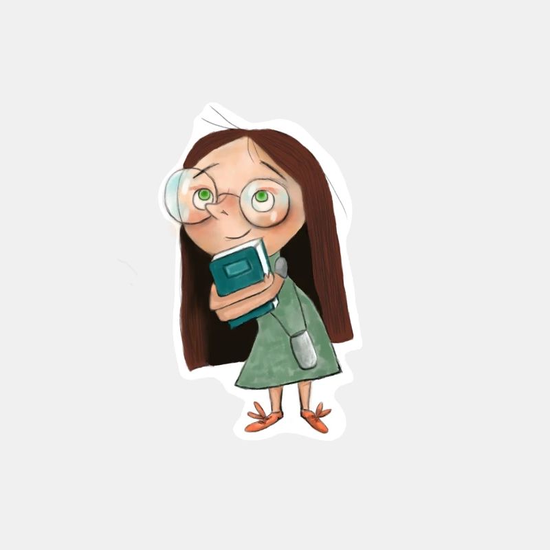 Buch, Bücher, kleines Mädchen mit einem Buch