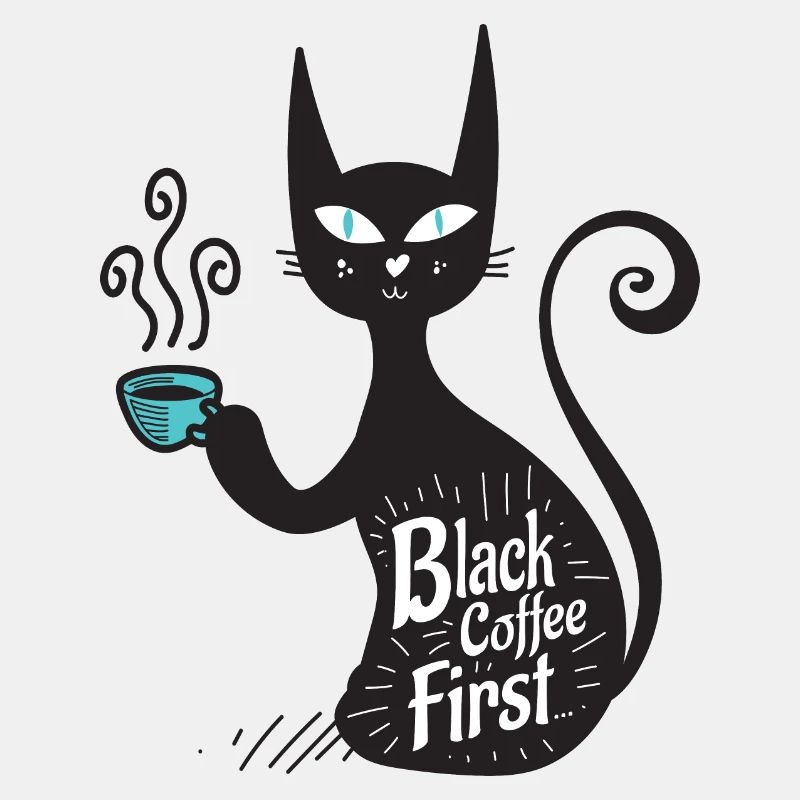 Schwarzer Kaffee zuerst
