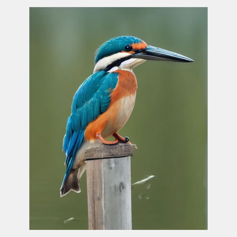 Eisvogel auf dem Ast