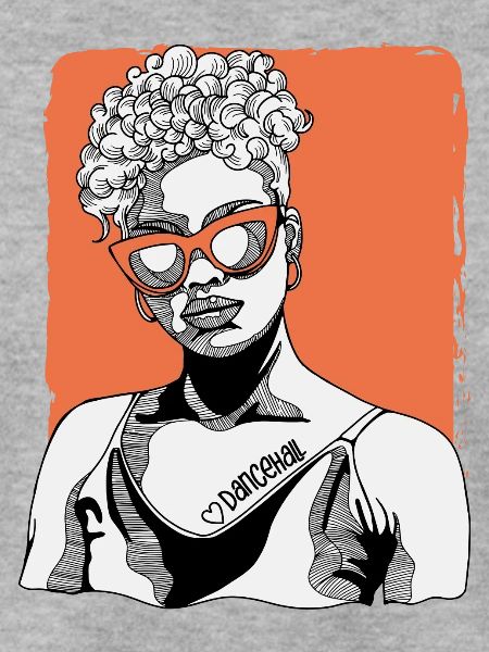 Frau Mit Dancehall-tattoo