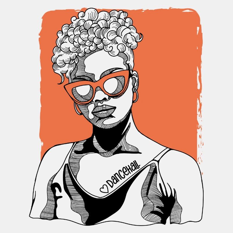 Frau Mit Dancehall-tattoo