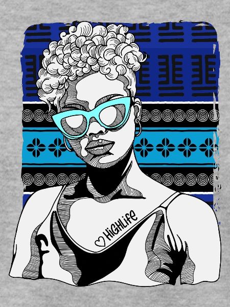 Frau Mit Highlife-tattoo
