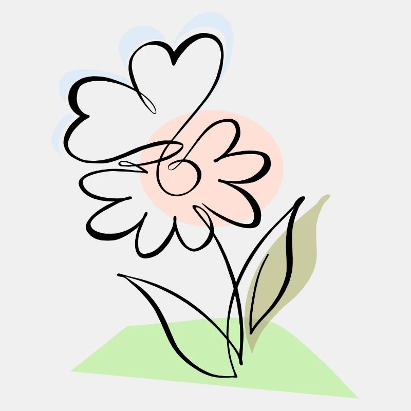 Blüte mit Schmetterling
