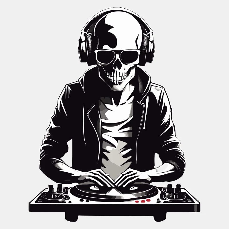 Skelleton DJ in b/w