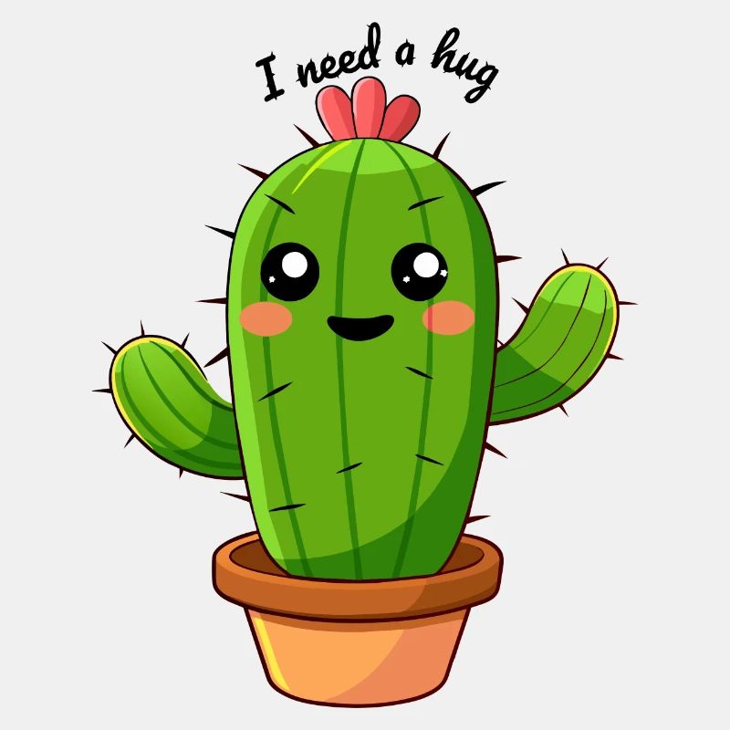 Kaktus i need a hug